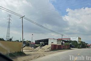 Thanh Hóa: Lập biên bản vi phạm đối với 5 bãi tập kết vật liệu xây dựng trái phép