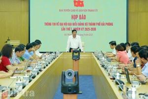 Đại hội Đảng bộ thành phố Hải Phòng lần thứ I: Nhiều điểm nhấn đổi mới