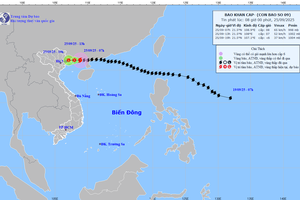Bão số 9 áp sát đất liền, hôm nay đỉnh điểm mưa to gió lớn