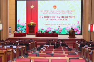 Kỳ họp HĐND tỉnh Lai Châu: Thông qua quyết định về công tác cán bộ