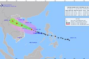Bão số 10 mạnh lên khi gần bờ, đổ bổ đất liền từ Nghệ An đến Quảng Trị vào đêm 28/9