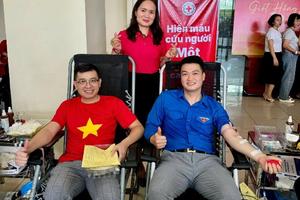 Cán bộ Thanh tra tỉnh Bắc Ninh nhiệt tình hưởng ứng ngày hội hiến máu tình nguyện