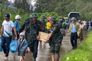 Quảng Trị: Mưa lớn, lũ dâng, nhiều khu vực bị chia cắt