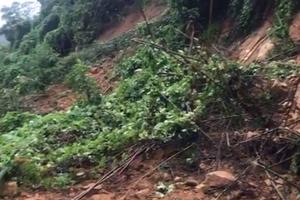 Thanh Hóa: Sạt lở trên Quốc lộ 217, đường lên các xã vùng cao bị tắc