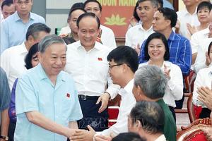 Tổng Bí thư Tô Lâm tiếp xúc cử tri 9 xã (Hà Nội) trước Kỳ họp thứ 10, Quốc hội khóa XV
