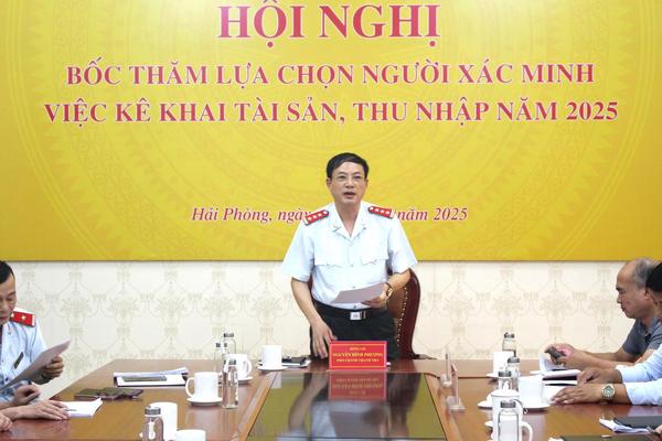 Thanh tra thành phố Hải Phòng- Bốc thăm 31 người được xác minh tài sản, thu nhập năm 2025