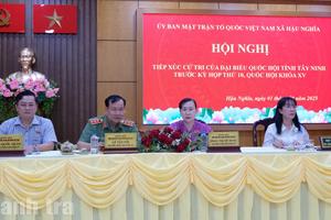 Đoàn đại biểu Quốc hội tỉnh Tây Ninh tiếp xúc cử tri xã Hậu Nghĩa trước Kỳ họp thứ 10