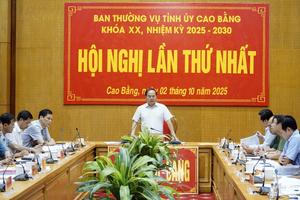 Cao Bằng: Cho ý kiến chỉ đạo vào các chương trình trọng tâm, kế hoạch thực hiện nội dung đột phá, nhiệm kỳ 2025 – 2030