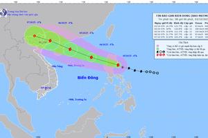 Bão Matmo tăng cấp rất nhanh, cường độ mạnh khi vào vịnh Bắc Bộ