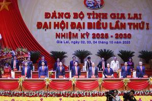 Khai mạc Đại hội đại biểu Đảng bộ tỉnh Gia Lai lần thứ I, nhiệm kỳ 2025 – 2030