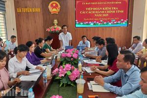 Tây Ninh: Kiểm tra công tác cải cách hành chính tại xã Tuyên Bình