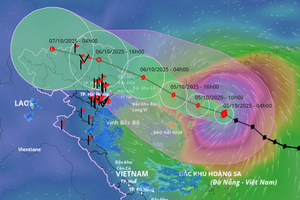 Bão số 11 ảnh hưởng đến Bắc bộ và Bắc Trung bộ từ chiều và  tối nay (5/10)