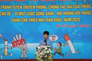 Trao giải 2 cuộc thi dành cho thiếu nhi toàn quốc về phòng chống, tác hại của thuốc lá