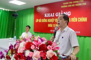 Khai giảng lớp bồi dưỡng nghiệp vụ thanh tra viên chính trực tuyến khoá 15/2025