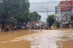 Cao Bằng: Mưa lớn gây ngập sâu, nhiều tuyến giao thông bị chia cắt