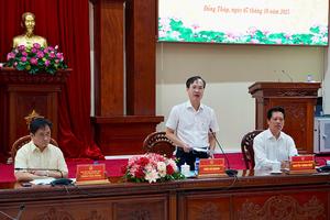 Chủ tịch UBND tỉnh Đồng Tháp “thúc” lãnh đạo 5 sở để đảm bảo tăng trưởng trên 8% năm 2025