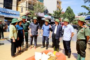 Phó Thủ tướng Chính phủ Hồ Đức Phớc kiểm tra tình hình ứng phó mưa lũ tại Lạng Sơn