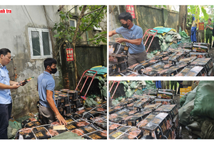 Tạm giữ gần 1,7 tấn lạp xưởng không rõ nguồn gốc tại Hà Nội