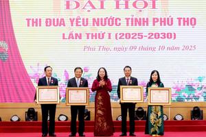 Tôn vinh 210 điển hình tiên tiến tại Đại hội Thi đua yêu nước tỉnh Phú Thọ lần thứ I