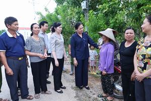 Chung tay chia sẻ khó khăn với người dân vùng lũ xã Kép, tỉnh Bắc Ninh