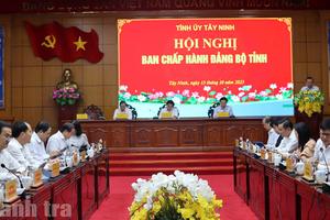 Đảng bộ tỉnh Tây Ninh họp Hội nghị lần thứ I, phát động ủng hộ đồng bào bị thiên tai