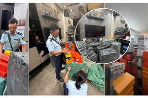 Giày dép, tất, áo khoác... 'đội lốt' thương hiệu lớn: Hàng nghìn sản phẩm bị thu giữ ở Hà Nội