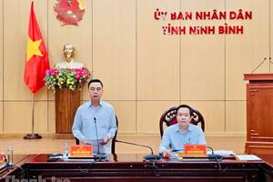 Tổ công tác Thanh tra Chính phủ làm việc với UBND tỉnh Ninh Bình: Đảm bảo an ninh, trật tự phục vụ Đại hội Đảng