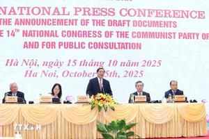 Họp báo quốc tế công bố Dự thảo các văn kiện trình Đại hội Đại biểu toàn quốc lần thứ XIV của Đảng