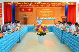 Đoàn Giám sát 268 của Ban Thường vụ Tỉnh ủy Tây Ninh làm việc tại xã Phước Lý