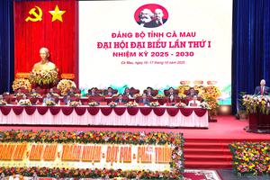 Khai mạc phiên trù bị Đại hội đại biểu Đảng bộ tỉnh Cà Mau lần thứ I, nhiệm kỳ 2025 – 2030