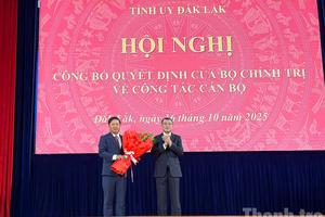 Đồng chí Lương Nguyễn Minh Triết được phân công làm Bí thư Tỉnh ủy Đắk Lắk