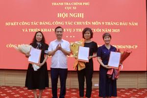 Cục XI công bố quyết định nghỉ hưu theo Nghị định số 178 của Chính phủ đối với 4 cán bộ, công chức