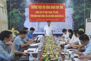 Cao Bằng: Khảo sát thực hiện chính quyền địa phương 2 cấp tại xã Tam Kim