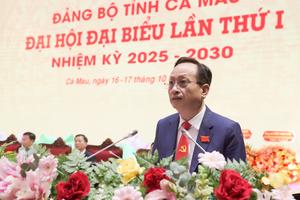 Cà Mau: Phấn đấu đến năm 2030, trở thành tỉnh phát triển toàn diện, vững tin cùng cả nước bước vào kỷ nguyên phát triển mới