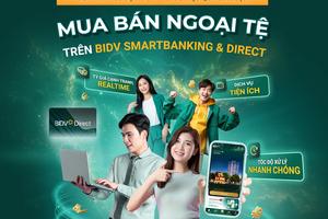 BIDV SmartBanking - Mua bán ngoại tệ nhanh chóng, thuận tiện dành cho khách hàng cá nhân