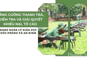 Tăng cường thanh tra, kiểm tra trong quản lý giáo dục quốc phòng và an ninh