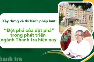 Xây dựng và thi hành pháp luật: “Đột phá của đột phá” trong phát triển ngành Thanh tra hiện nay