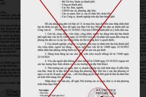 Công an Đà Nẵng bác văn bản giả mạo chỉ đạo nghỉ làm, dừng chợ để chống bão số 12