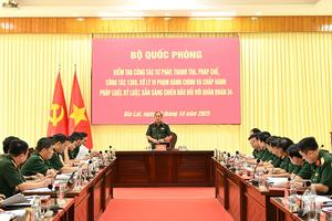 Nâng cao chất lượng công tác thanh tra, tư pháp, pháp chế trong Quân đội