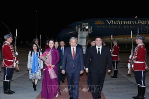 Tổng Bí thư Tô Lâm và Phu nhân bắt đầu thăm chính thức Cộng hòa Bulgaria