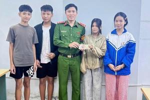 Thanh Hóa: 4 học sinh nhặt được tiền và trả lại cho người đánh rơi