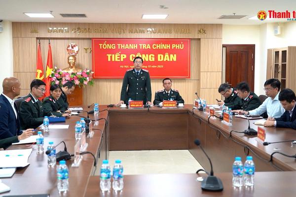 Phó Tổng Thanh tra Chính phủ Dương Quốc Huy tiếp công dân định kỳ tháng 10/2025