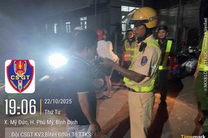 Cảnh sát giao thông - Công an tỉnh Gia Lai: Quyết liệt kiểm tra nồng độ cồn, kéo giảm tai nạn giao thông