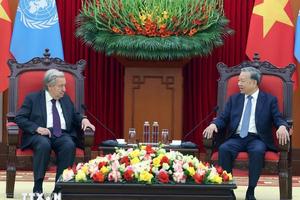 Tổng Bí thư Tô Lâm tiếp Tổng Thư ký Liên hợp quốc António Guterres