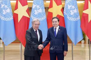 Chủ tịch Quốc hội Trần Thanh Mẫn hội kiến Tổng Thư ký Liên Hợp Quốc António Guterres