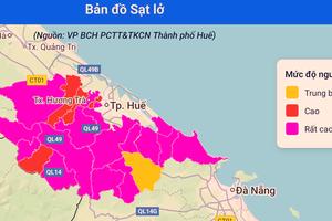 TP Huế: 29 địa bàn có nguy cơ cao về lũ quét, trượt lở đất và sạt lở bờ sông, bờ biển