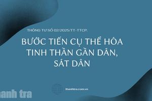 Thông tư số 02/2025/TT-TTCP: Bước tiến cụ thể hóa tinh thần gần dân, sát dân