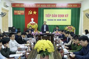 Bí thư Tỉnh ủy Hà Tĩnh Nguyễn Duy Lâm tiếp dân định kỳ tháng 10