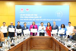 9,7 triệu USD được cộng đồng quốc tế hỗ trợ cho người dân Việt Nam sau bão số 10 và 11