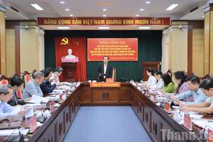 Đoàn công tác Ban Tuyên giáo và Dân vận Trung ương làm việc với tỉnh Tuyên Quang